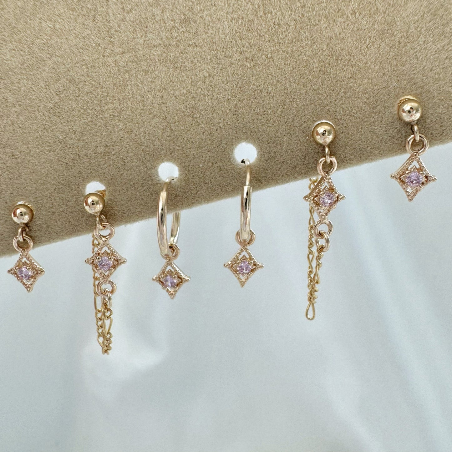 Aurora Tourmaline Earrings Set - Gold Filled