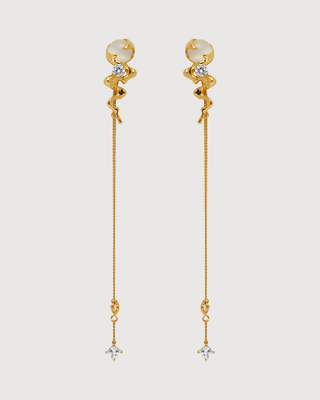 ID #2 CATSEYE EARRINGS [GOLD]