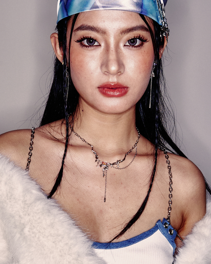 ID #9 GALAXY NECKLACE [SILVER]