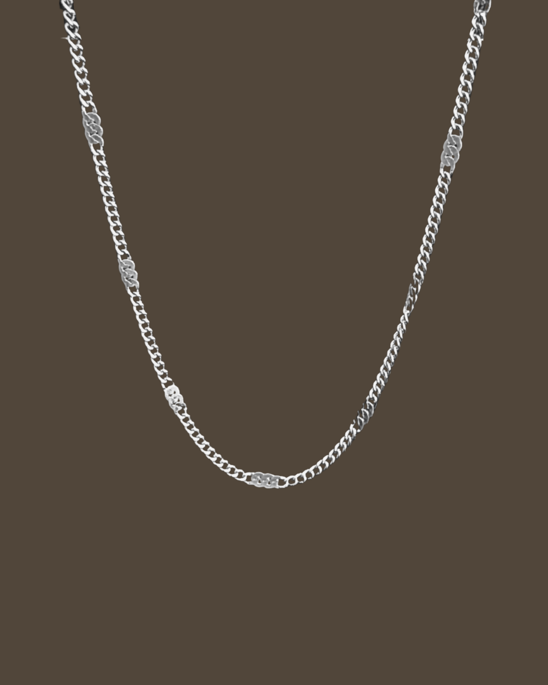 Flat Curb Chain Necklace