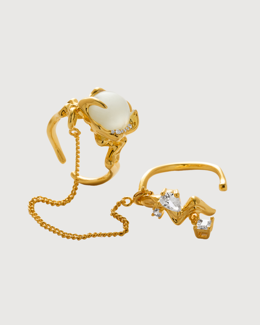 ID #4 CATSEYE RING [GOLD]