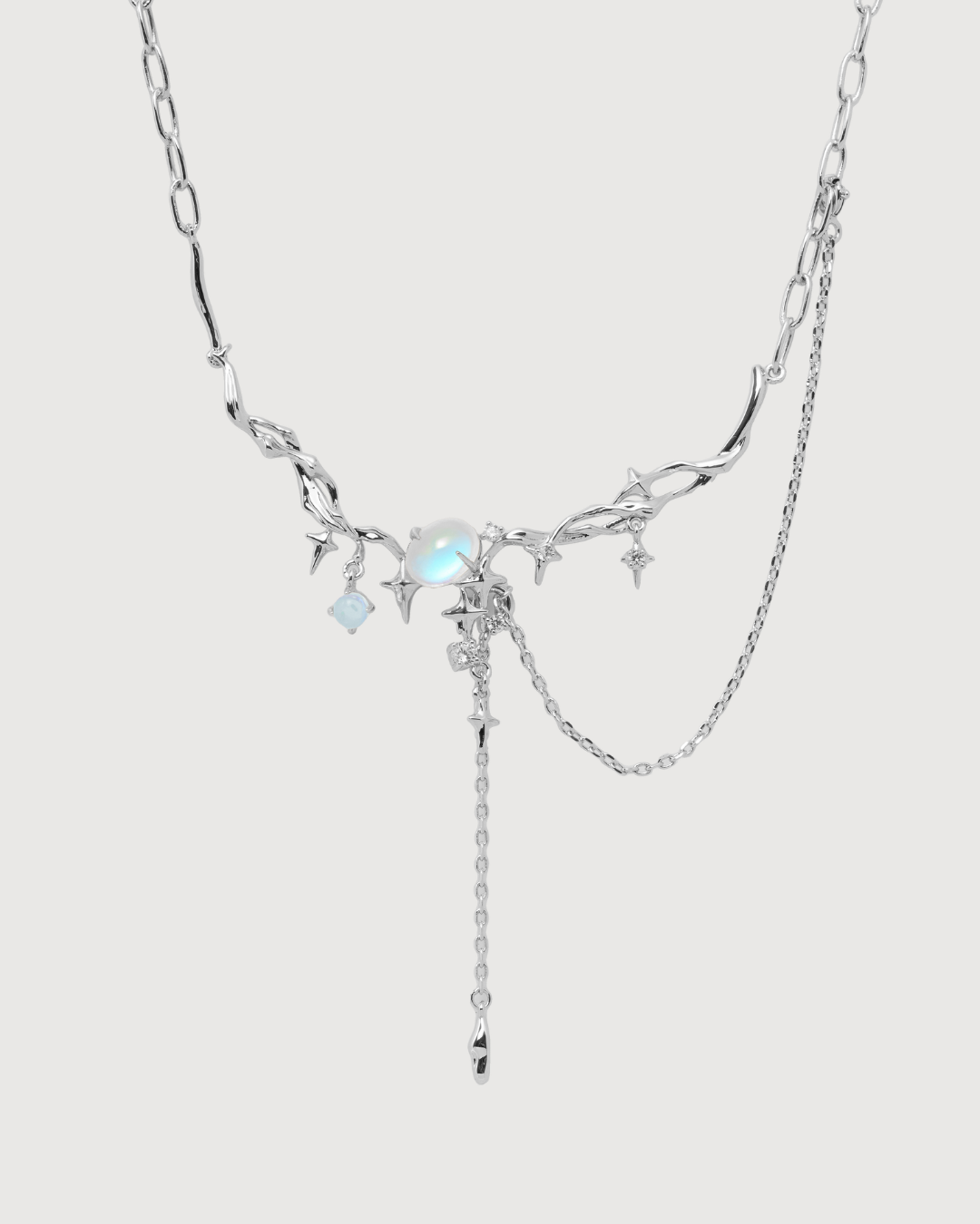 ID #9 GALAXY NECKLACE [SILVER]