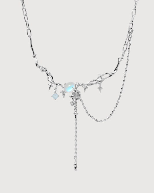 ID #9 GALAXY NECKLACE [SILVER]