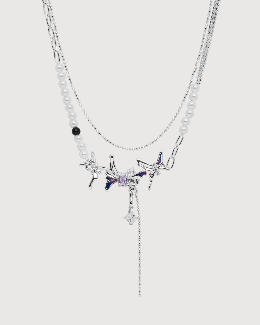 ID #5 BUTTERFLY NECKLACE [SILVER]