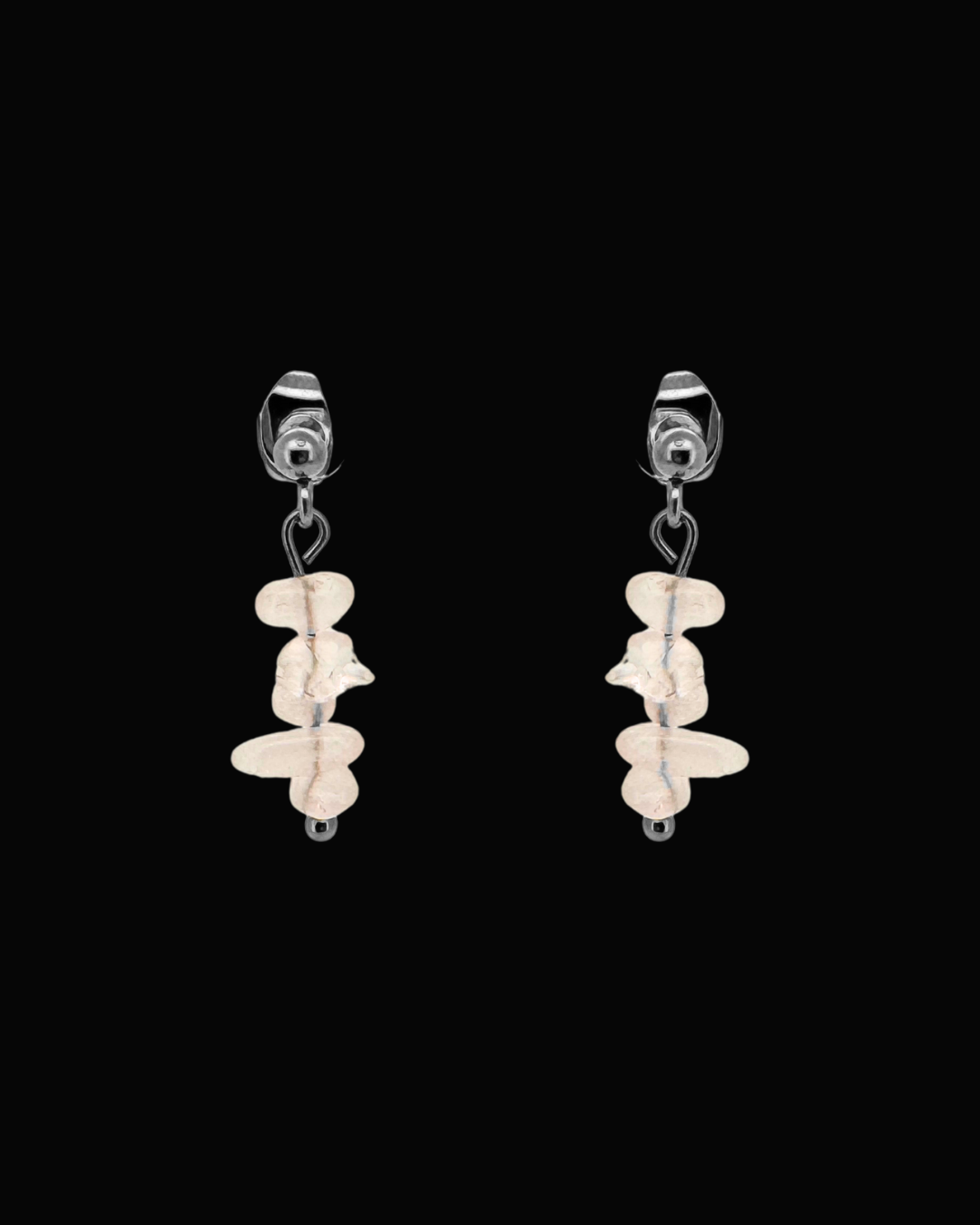 Alana Rose Quartz Dangle Studs