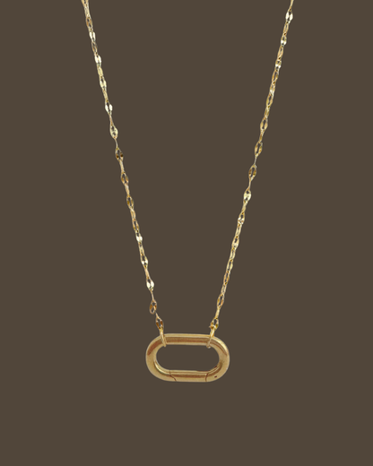 Sequin Claps Chain Necklace