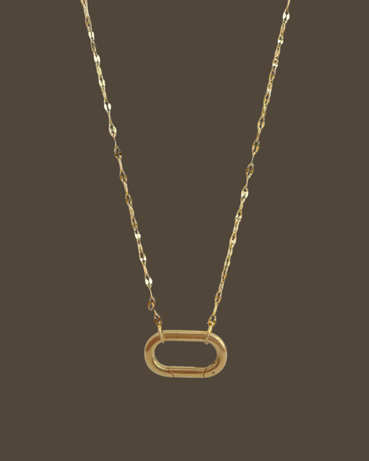 Sequin Claps Chain Necklace