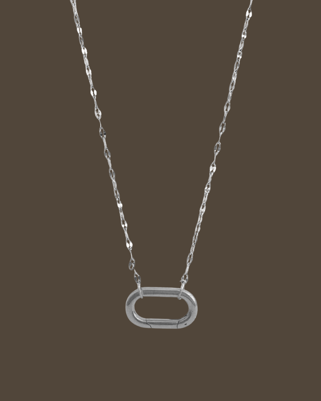 Sequin Claps Chain Necklace