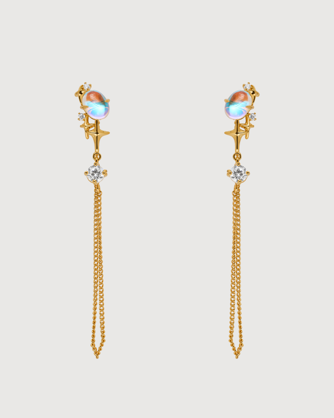 ID #10 GALAXY EARRINGS [GOLD]