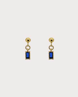 Ella Sapphire Dangle Studs