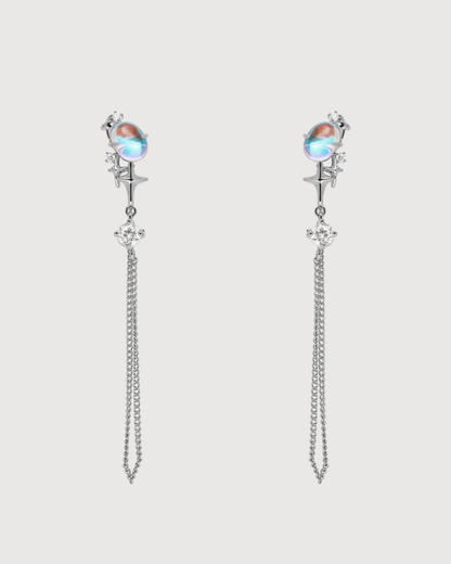 ID #10 GALAXY EARRINGS [SILVER]