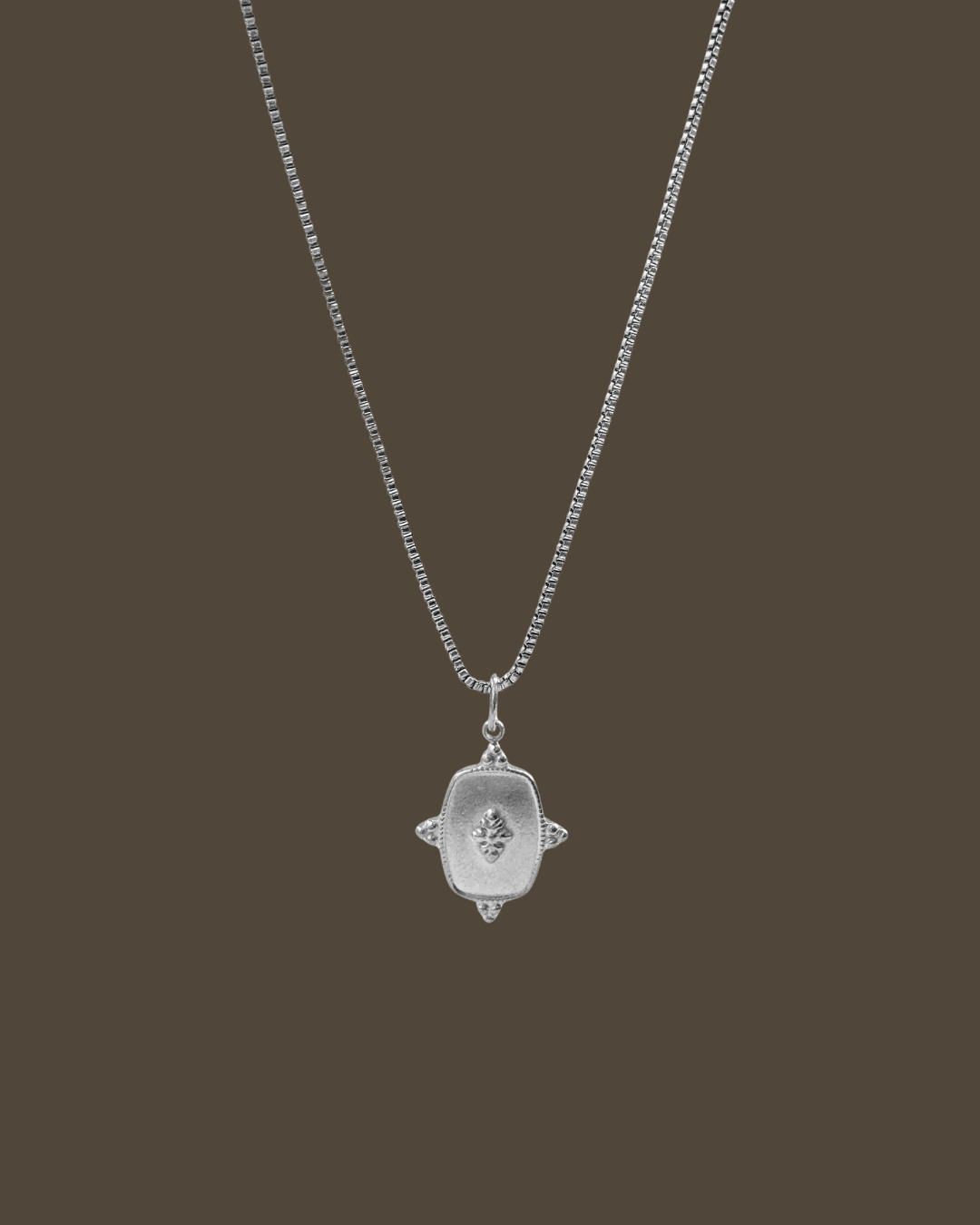 Virginia Pendant Box Chain Necklace