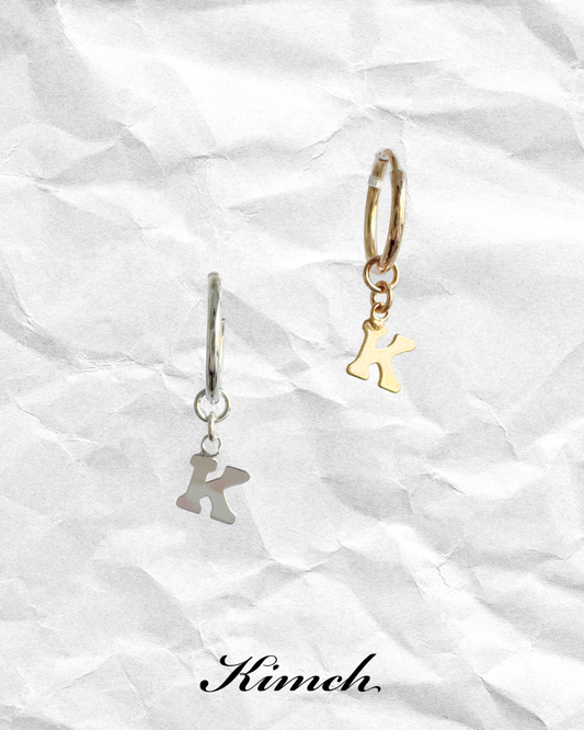 Basic Initial Endless Hoop - Gold Filled/Sterling Silver