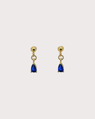 Leah Sapphire Dangle Studs