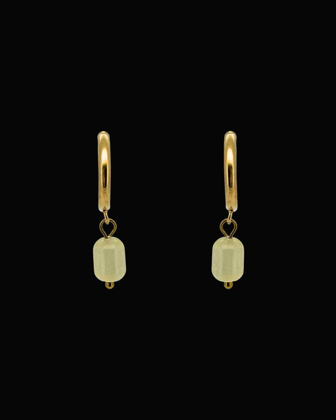Yellow Candice Gem Huggie Earrings