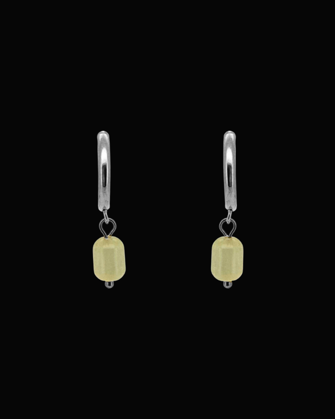 Yellow Candice Gem Huggie Earrings