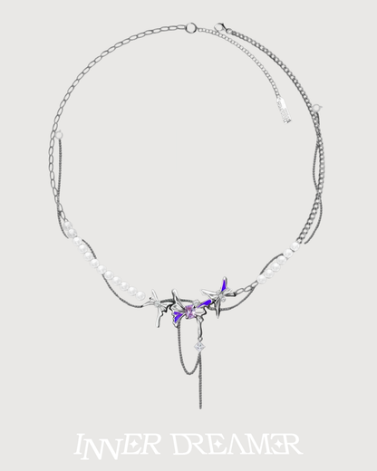 ID #5 BUTTERFLY NECKLACE [SILVER]