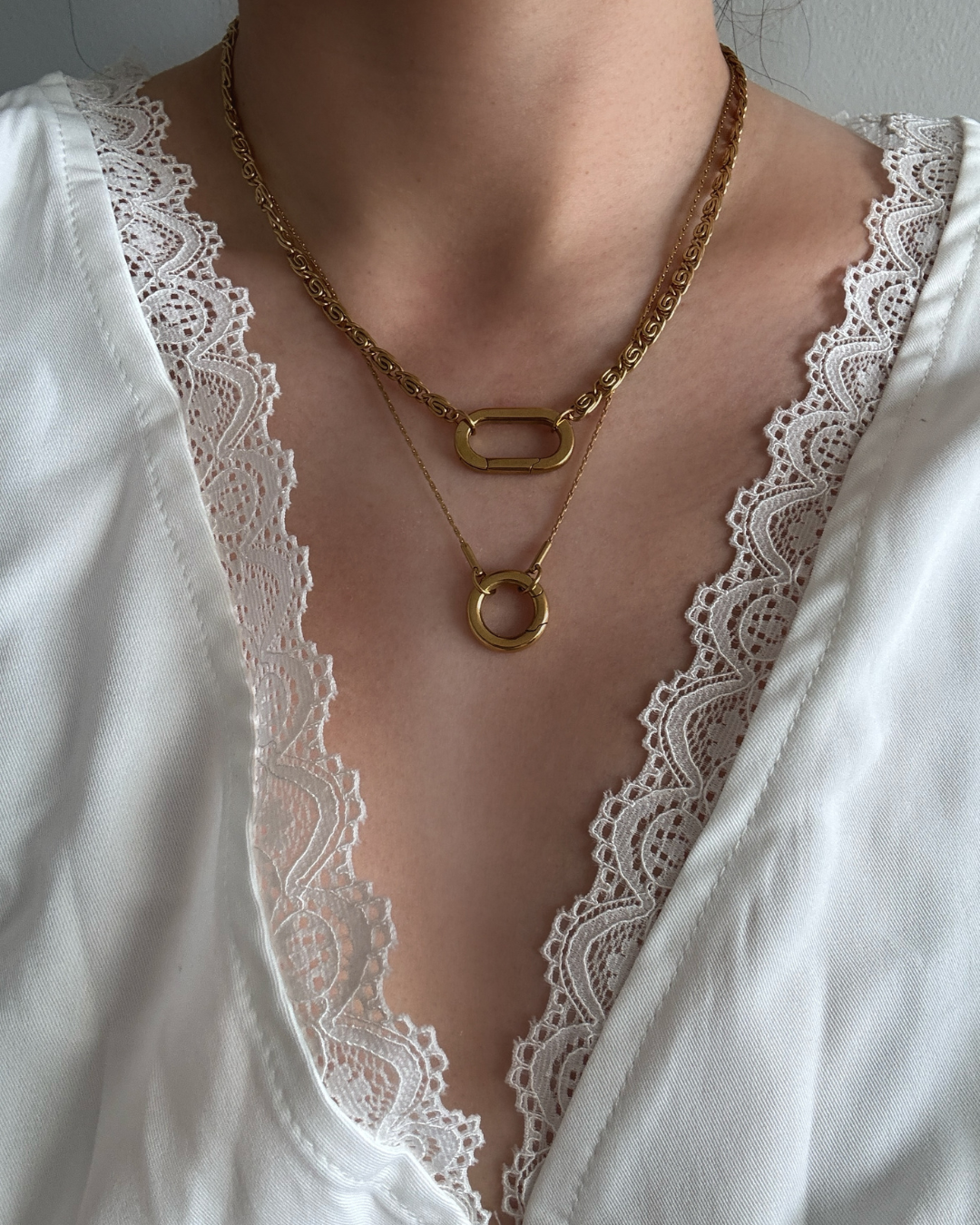 Hayseed Claps Chain Necklace