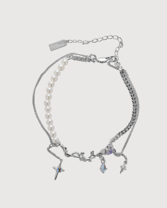 ID #19 ROSE BRACELET [SILVER]