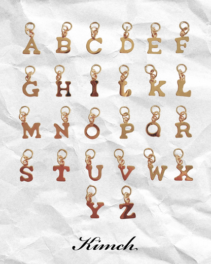 Basic Initial Endless Hoop - Gold Filled/Sterling Silver