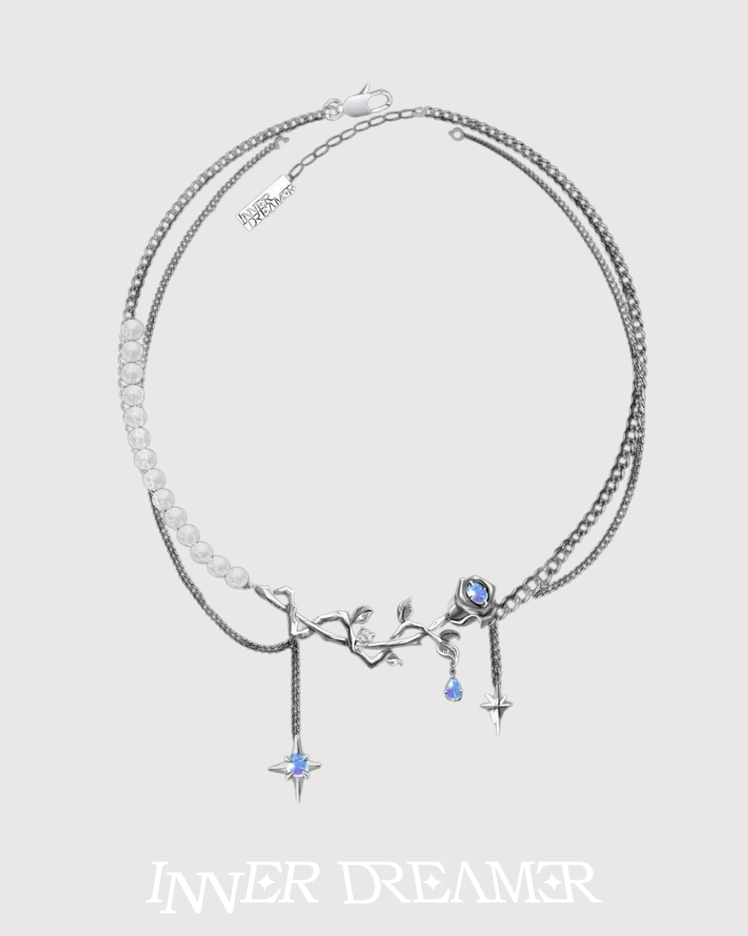 ID #19 ROSE BRACELET [SILVER]