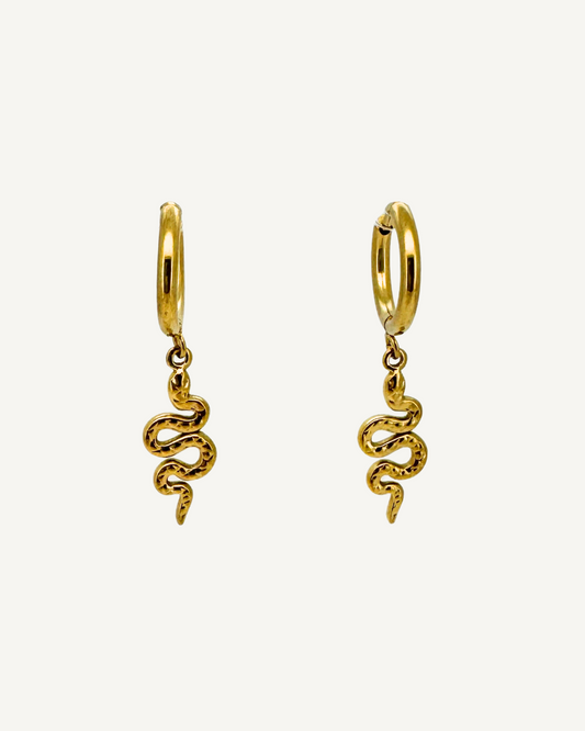 Norma Snake Huggie Earrings