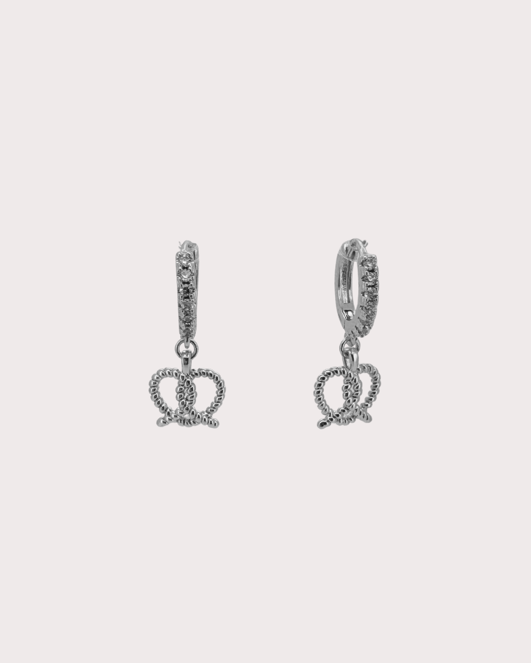 Marjorie Croissant Embellished Hoops