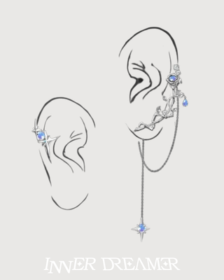 ID #18 ROSE EARRINGS [SILVER]