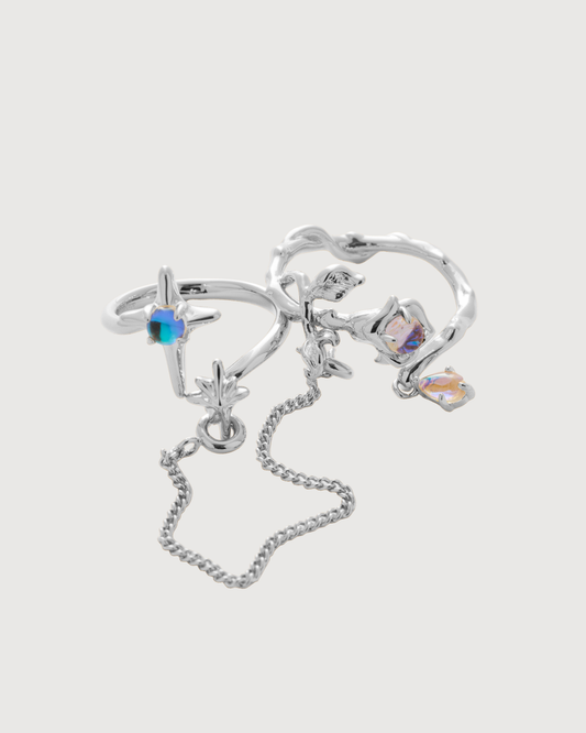 ID #20 ROSE RING [SILVER]