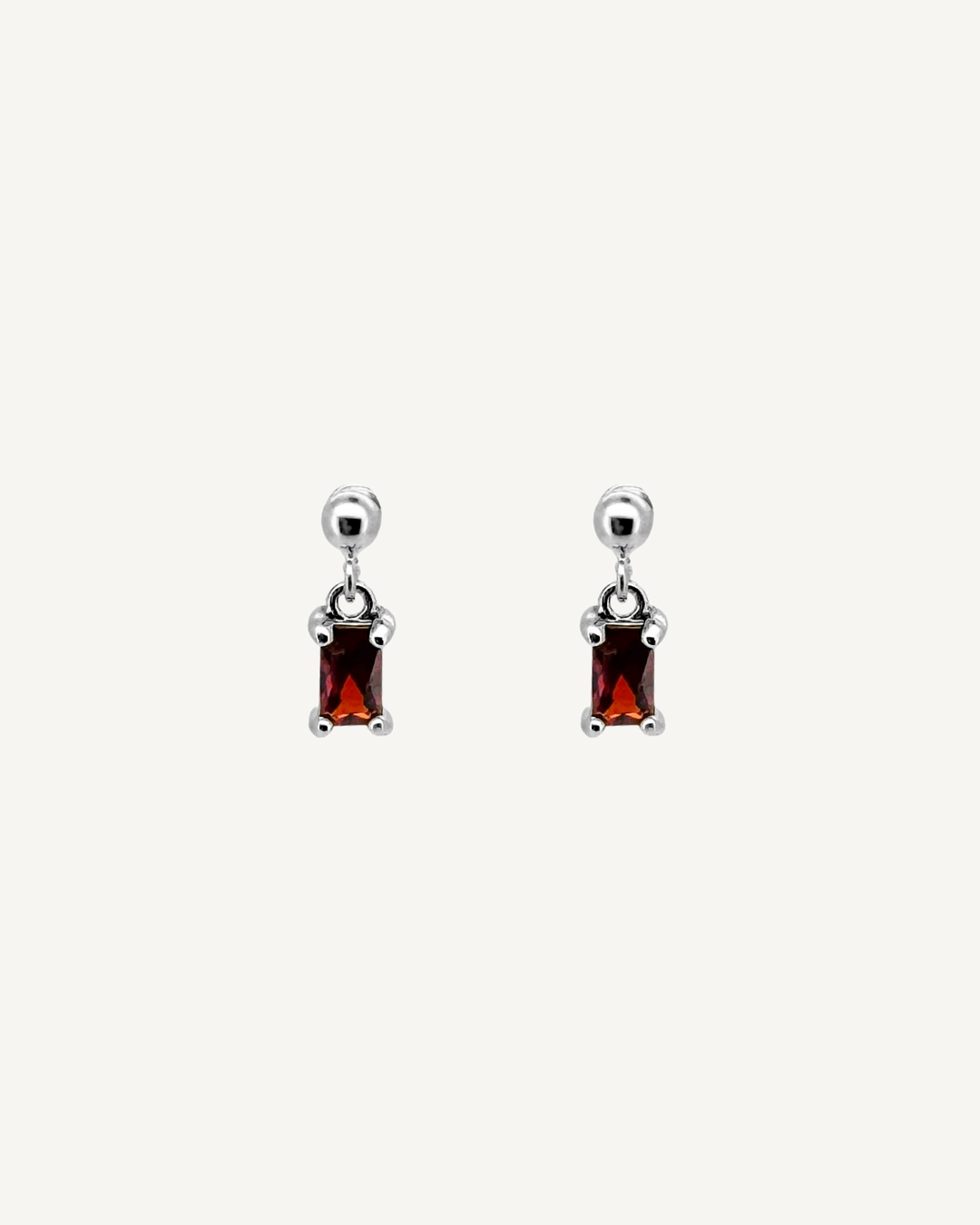 Bella Ruby Dangle Studs