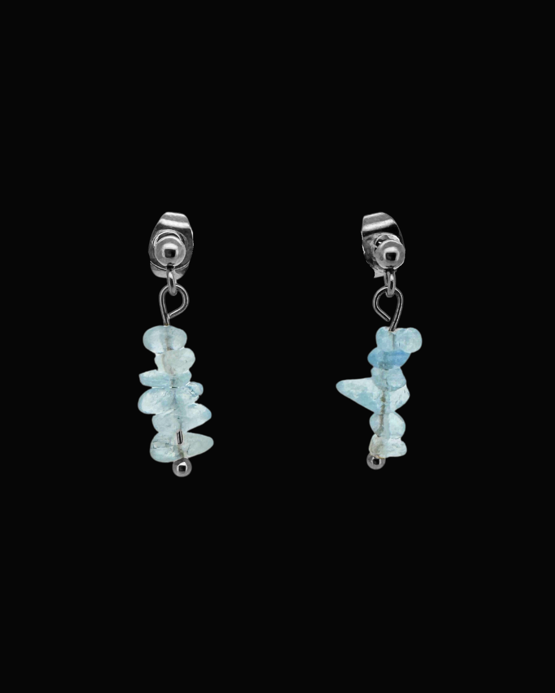 Alana Blue Fluorite Dangle Studs