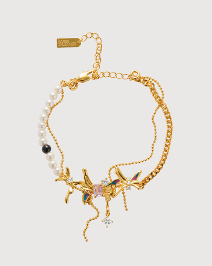 ID #7 BUTTERFLY BRACELET [GOLD]