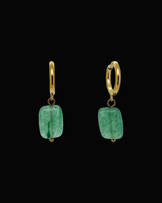 Lesa Jade Huggie Earrings