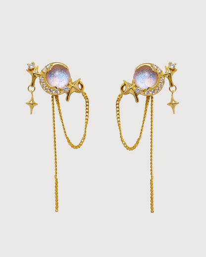 ID #14 MOON EARRINGS [GOLD]