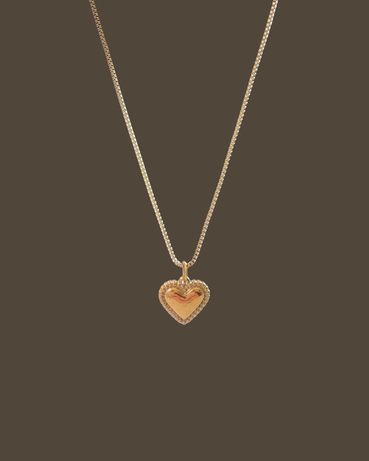 Breta Heart Box Chain Necklace