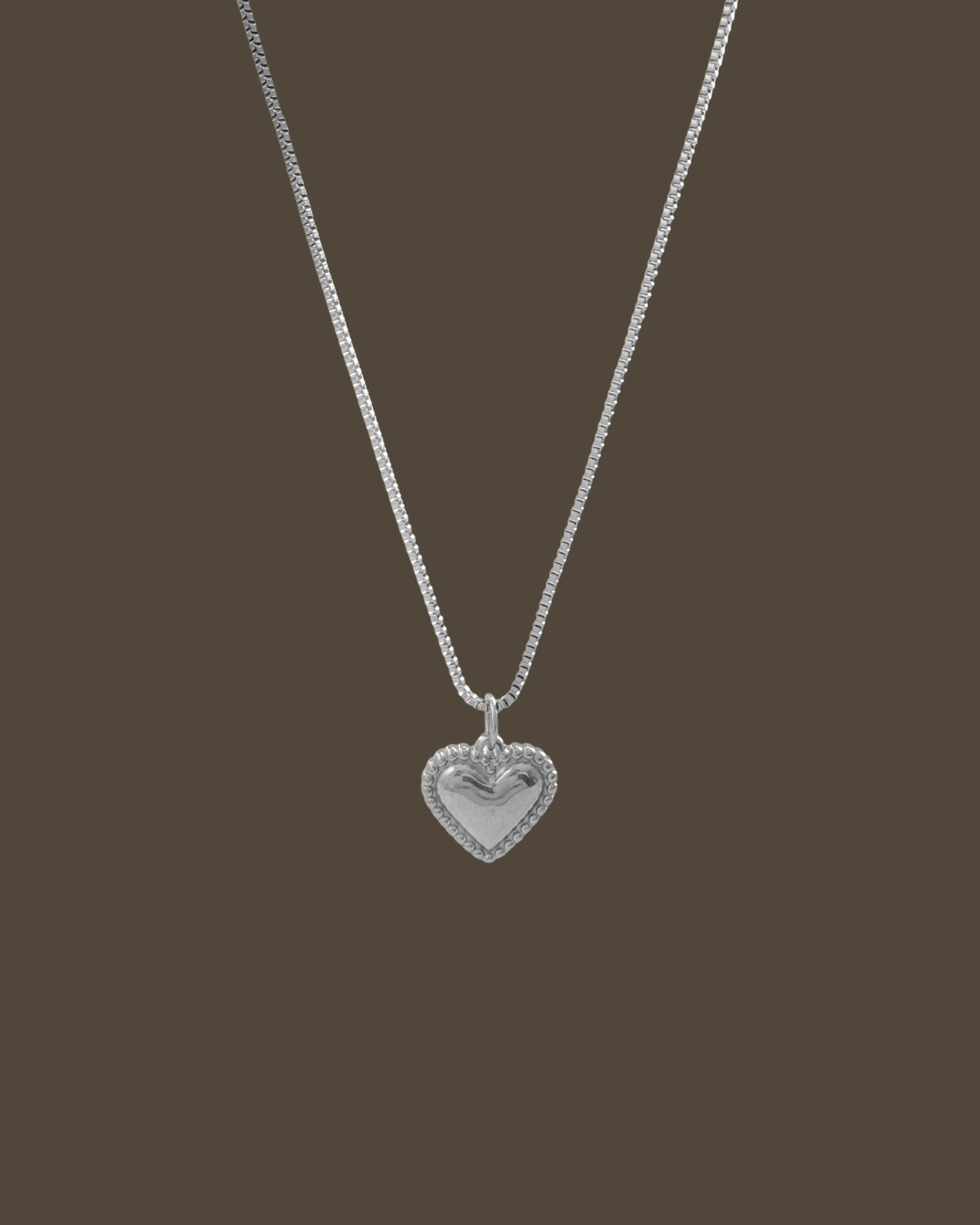Breta Heart Box Chain Necklace