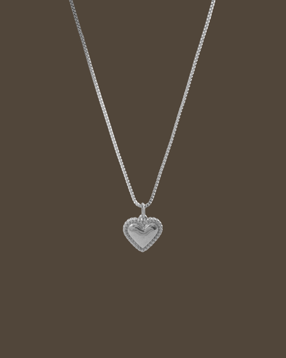 Breta Heart Box Chain Necklace