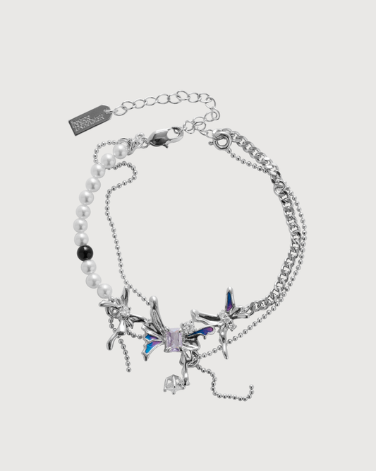 ID #7 BUTTERFLY BRACELET [SILVER]