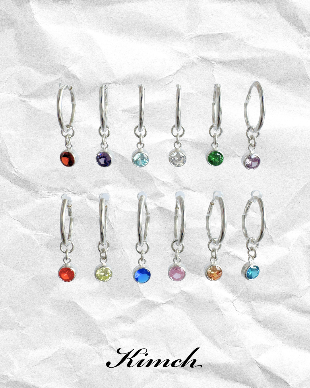 Birthstone Endless Hoop (4mm) - Gold Filled/Sterling Silver