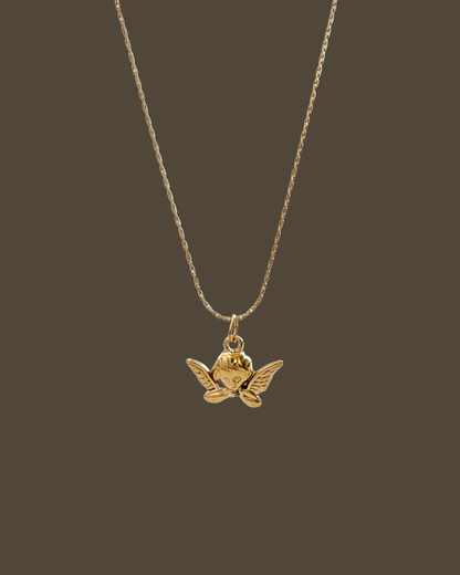 Amor Cupid Hayseed Chain Necklace
