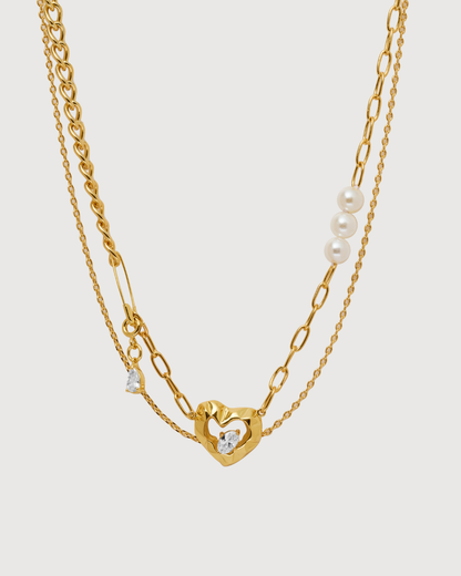ID #21 HEART NECKLACE [GOLD]