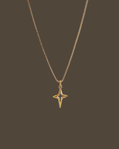 Jean Star Box Chain Necklace