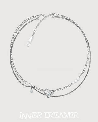 ID #21 HEART NECKLACE [SILVER]