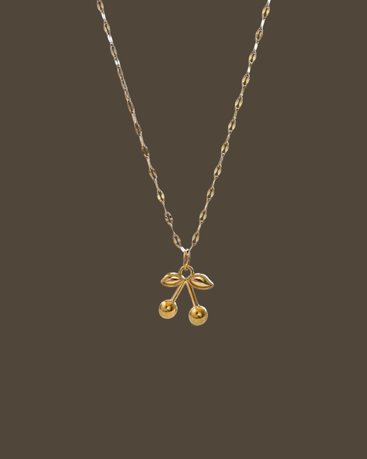 Traci Cherry Sequin Chain Necklace