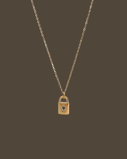 Roxie Lock Cable Chain Necklace