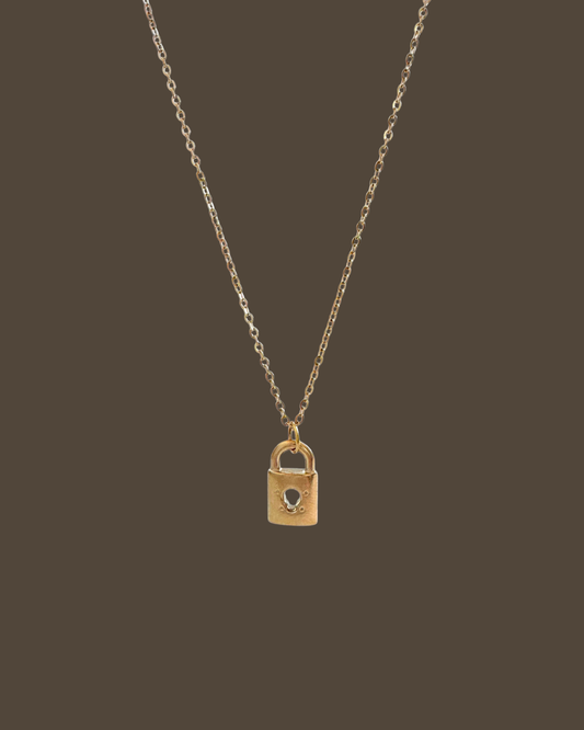 Roxie Lock Cable Chain Necklace