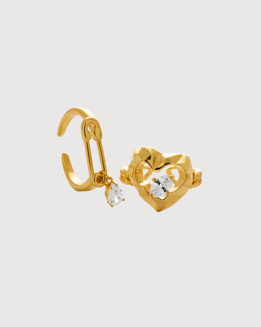 ID #24 HEART RING [GOLD]