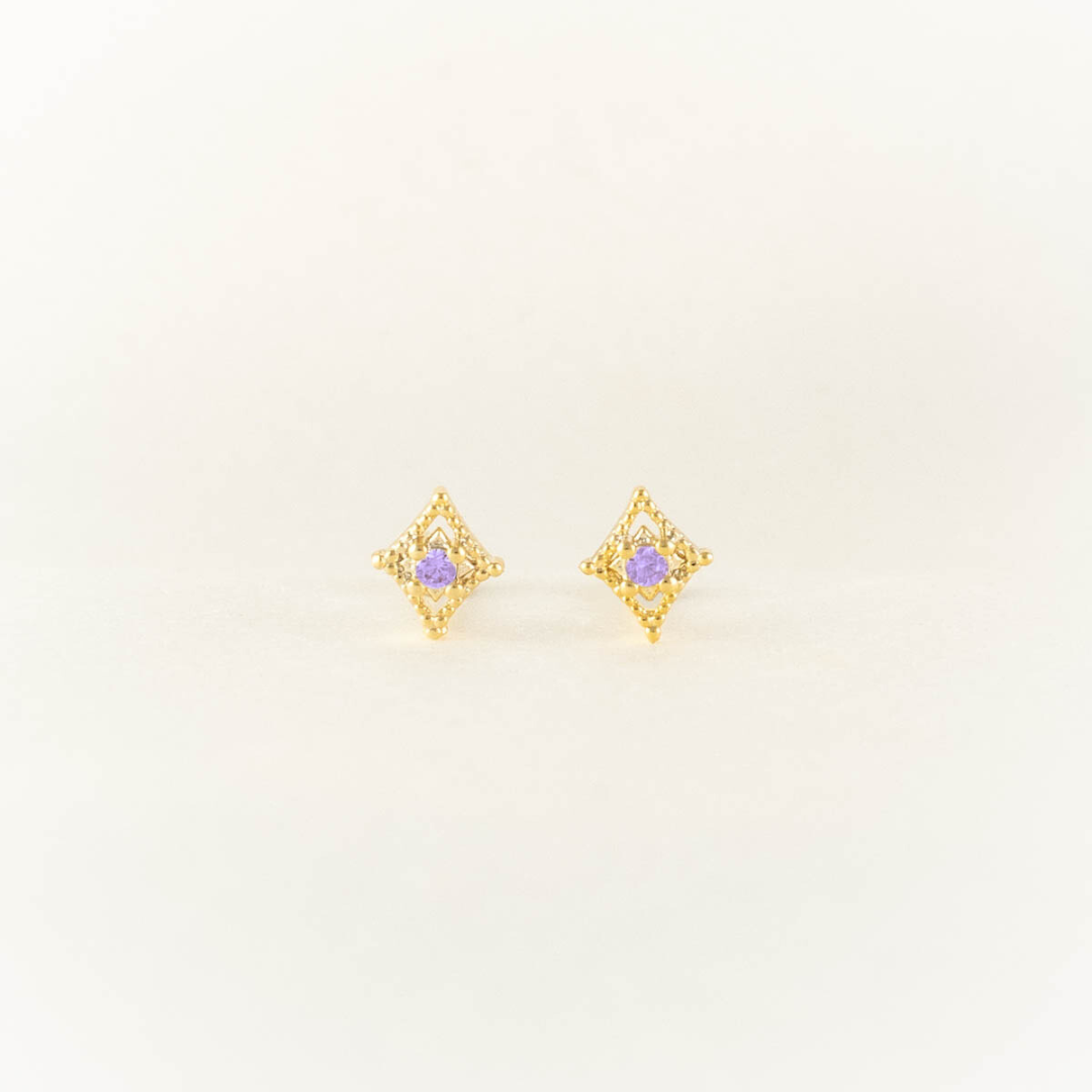 Pandora Amethyst Studs