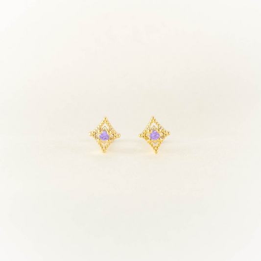 Pandora Amethyst Studs