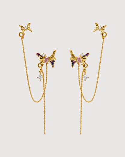 ID #6 BUTTERFLY EARRINGS [GOLD]